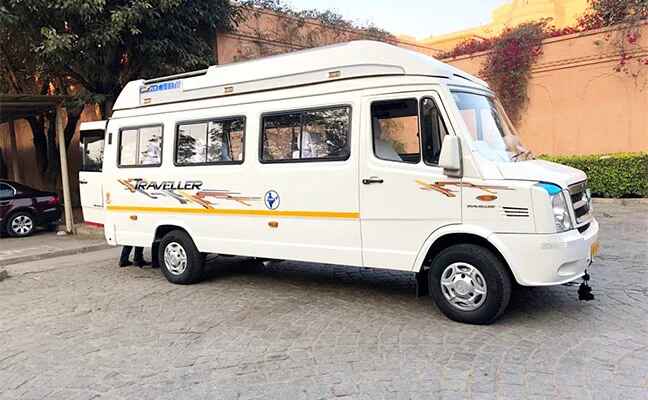 17-Seater Tempo available at Shiv Tour & Travels